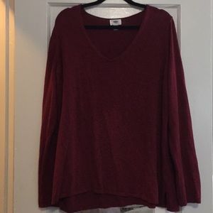 Burgandy long sleeve sweater
